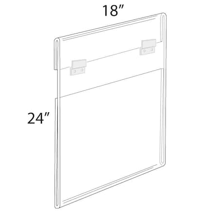 18W X 24H Wall Mounted Poster Frame. Mounting Hardware Included.